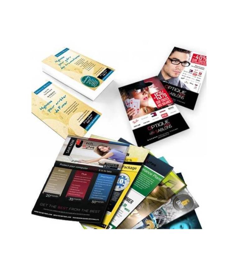 Papier de Flyers 135g Pack 250 Feuilles couché Matt A4